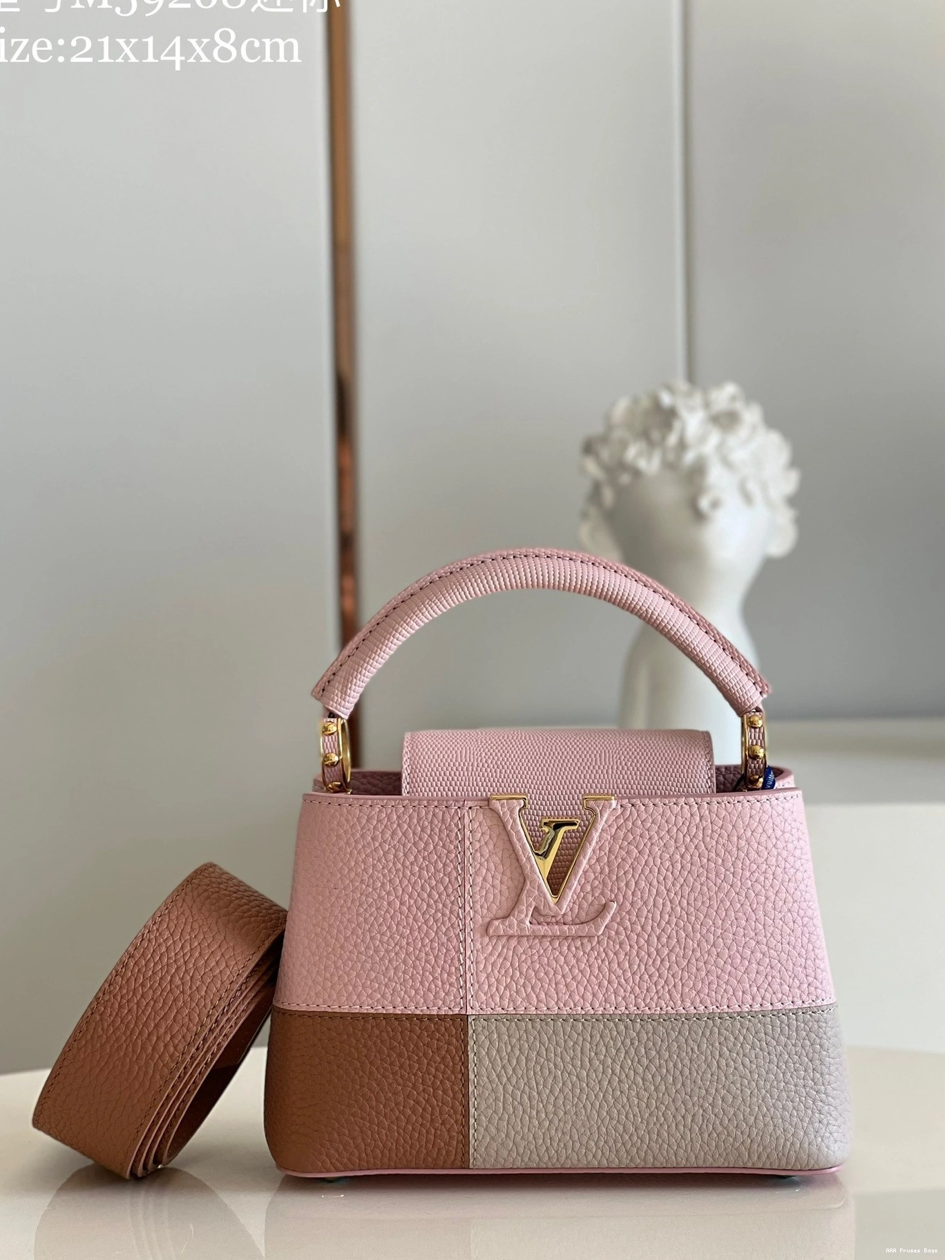 AAA Pruses Bags MINI LOUIS CAPUCINES VUITTON 0724